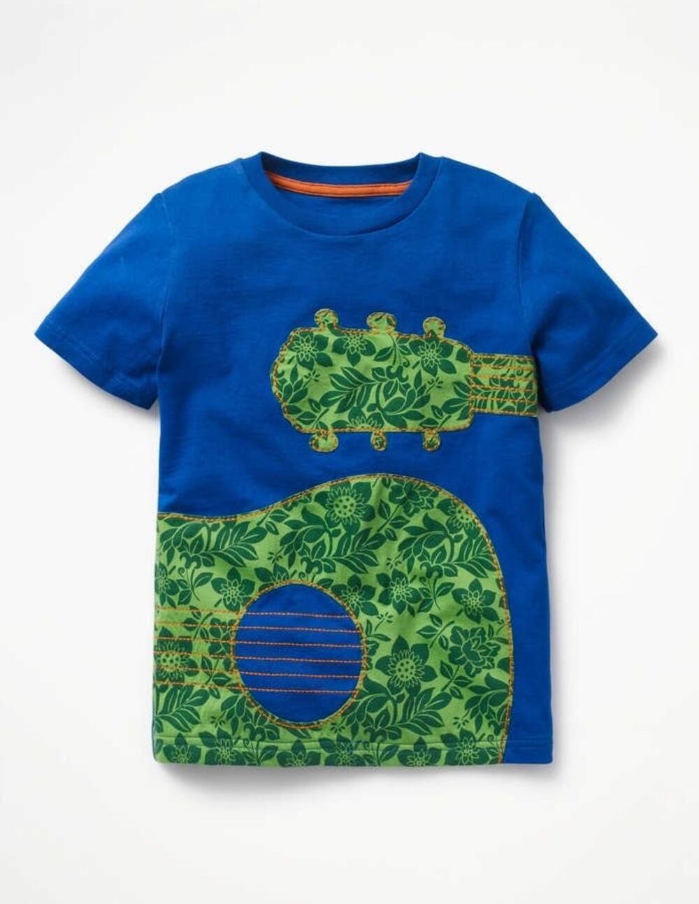 Mini Boden Guitar Appliqué T-Shirt – 7–8Y